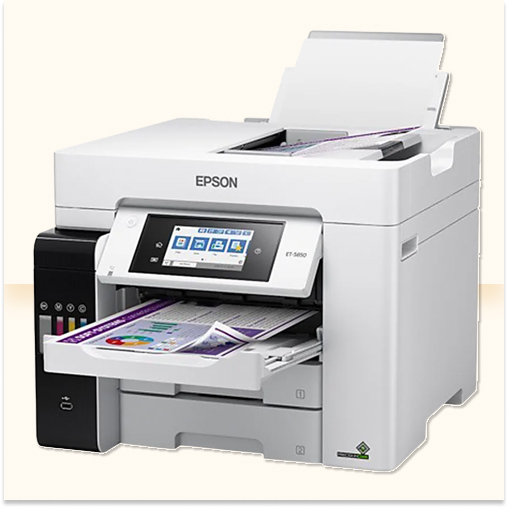Epson® EcoTank® Pro ET-5850 Wireless Inkjet Printer - Image 2